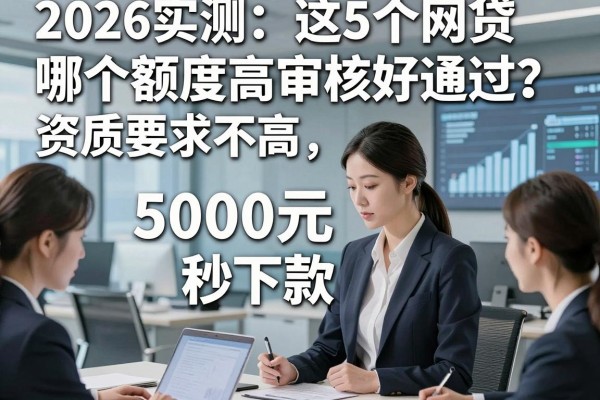 2026实测：这5个网贷哪个额度高审核好通过？资质要求不高，5000元秒下款！