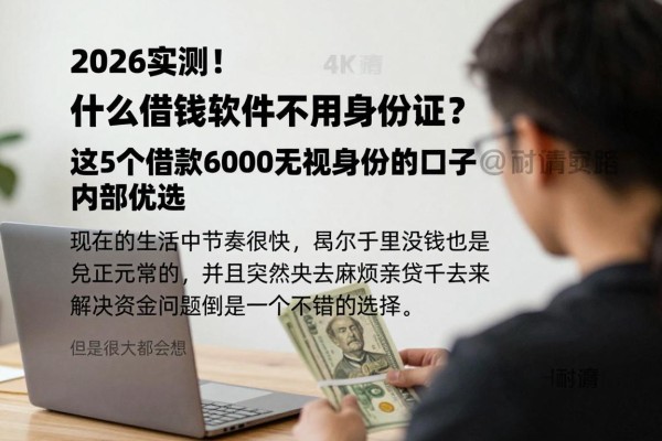 2026实测！什么借钱软件不用身份证？这5个借款6000无视身份的口子内部优选
