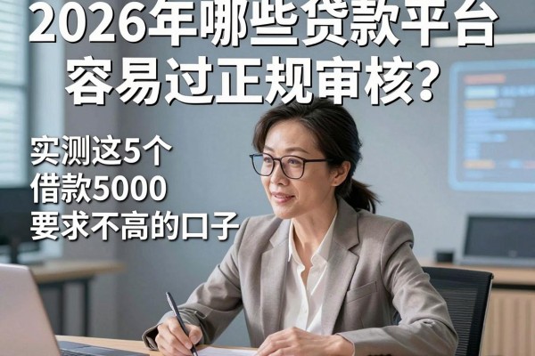 2026年哪些贷款平台容易过正规审核？实测这5个借款5000要求不高的口子！