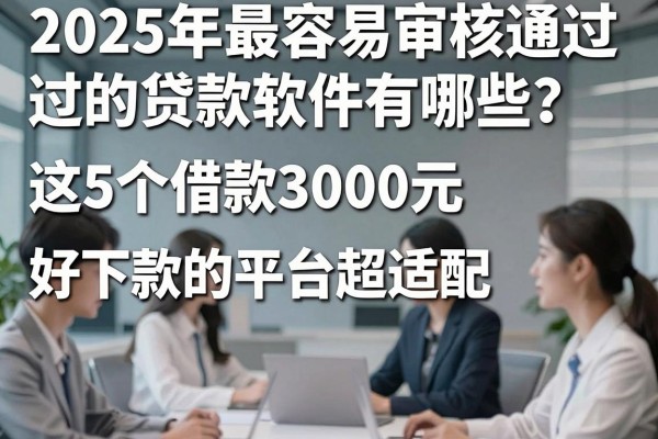 2025年最容易审核通过的贷款软件有哪些?这5个借款3000元好下款的平台超适配!