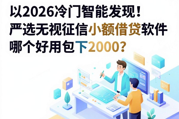 2026冷门智能发现!严选无视征信小额借贷软件,哪个好用包下2000?
