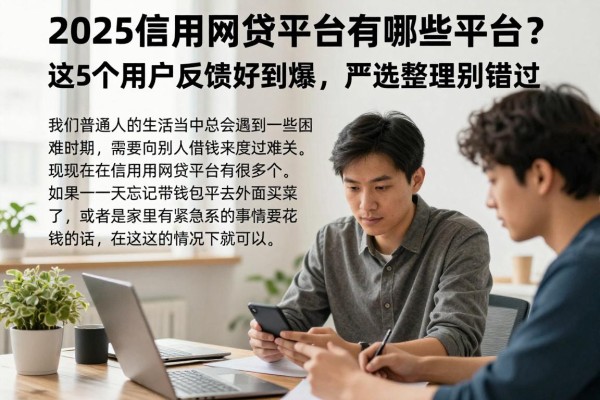 2025信用网贷平台有哪些平台?这5个用户反馈好到爆,严选整理别错过!