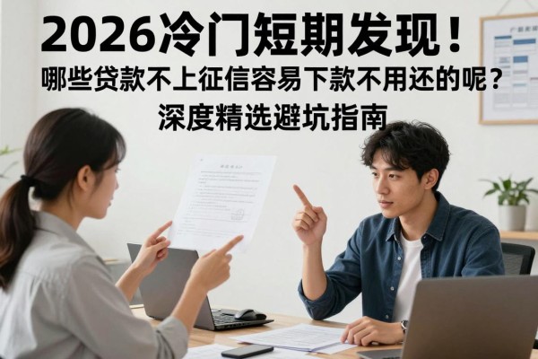 2026冷门短期发现!哪些贷款不上征信容易下款不用还的呢?深度精选避坑指南!