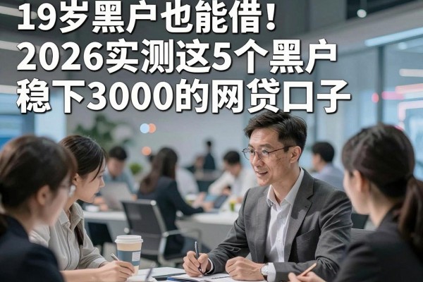 19岁黑户也能借!2026实测这5个黑户稳下3000的网贷口子