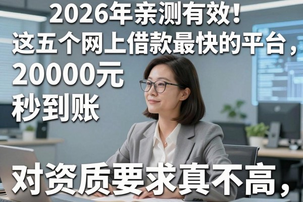 2026年亲测有效！这五个网上借款最快的平台，20000元秒到账，对资质要求真不高