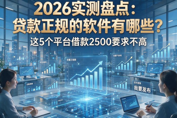 2026实测盘点：贷款正规的软件有哪些？这5个平台借款2500要求不高！