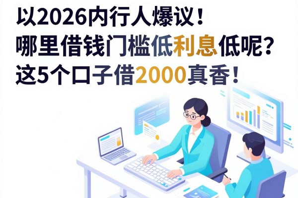 2026内行人爆料:哪里借钱门槛低利息低呢?这5个口子借2000真香!