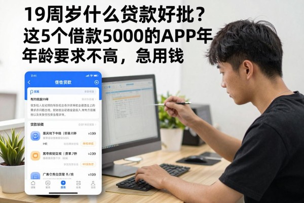 19周岁什么贷款好批?这5个借款5000的APP年龄要求不高,急用钱都说好
