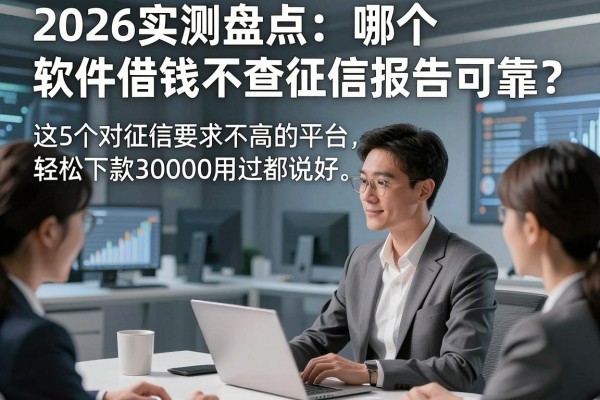 2026实测盘点:哪个软件借钱不查征信报告可靠?这5个对征信要求不高的平台,轻松下款30000用过都说好