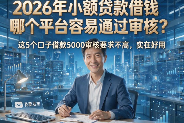 2026年小额贷款借钱哪个平台容易通过审核？这5个口子借款5000审核要求不高，实在好用！