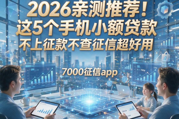 2026亲测推荐！这5个手机小额贷款不上征信app，7000借款不查征信超好用