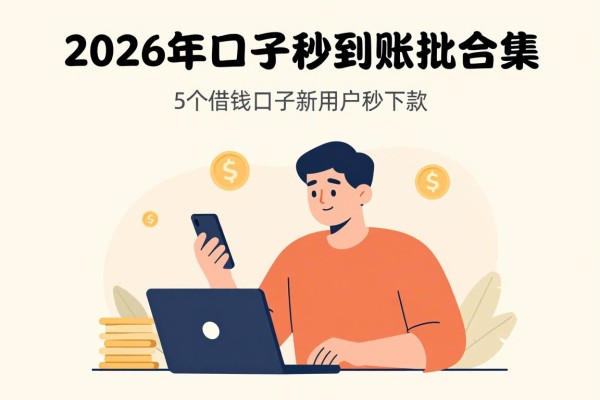 2026年口子秒到账秒批合集！这5个借钱口子新用户秒下款，速看