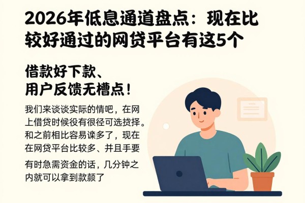2026年低息通道盘点：现在比较好通过的网贷平台有这5个，借款好下款、用户反馈无槽点！