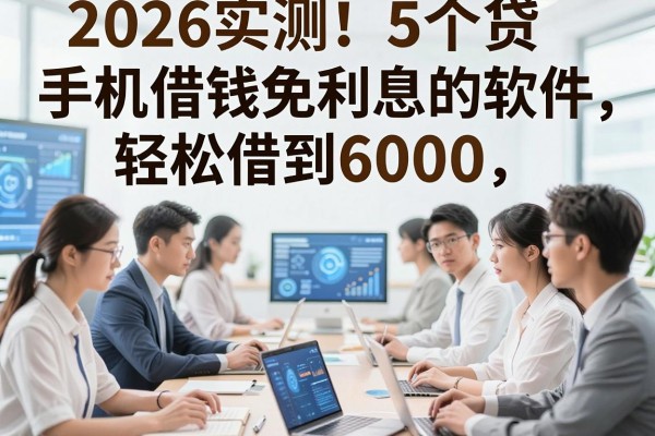 2026实测！5个手机借钱免利息的软件，轻松借到6000