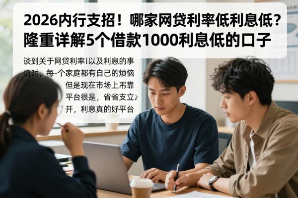2026内行支招!哪家网贷利率低利息低?隆重详解5个借款1000利息低的口子