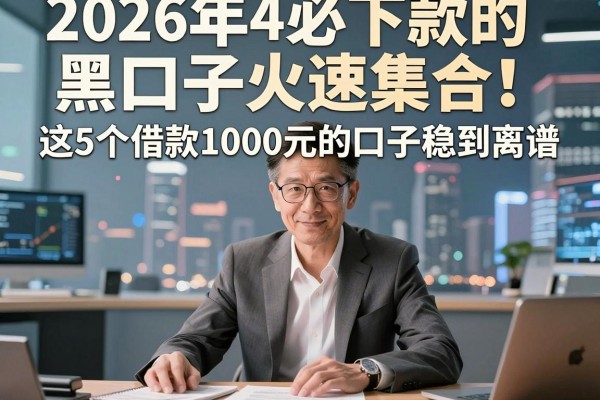 2026年必下款的黑口子火速集合！这5个借款1000元的口子稳到离谱