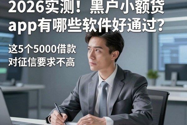 2026实测!黑户小额贷app有哪些软件好通过?这5个5000借款对征信要求不高
