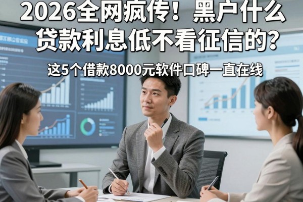 2026全网疯传！黑户什么贷款利息低不看征信的？这5个借款8000元软件口碑一直在线