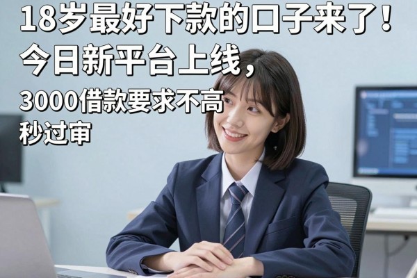 18岁最好下款的口子来了!今日新平台上线,3000借款要求不高秒过审