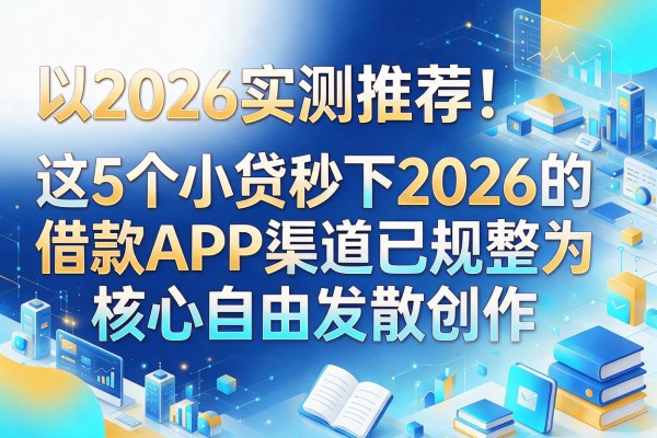 2026实测推荐！这5个小贷秒下2026的借款APP渠道已规整