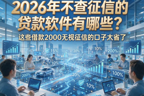 2026年不查征信的贷款软件有哪些？这些借款2000无视征信的口子太省了