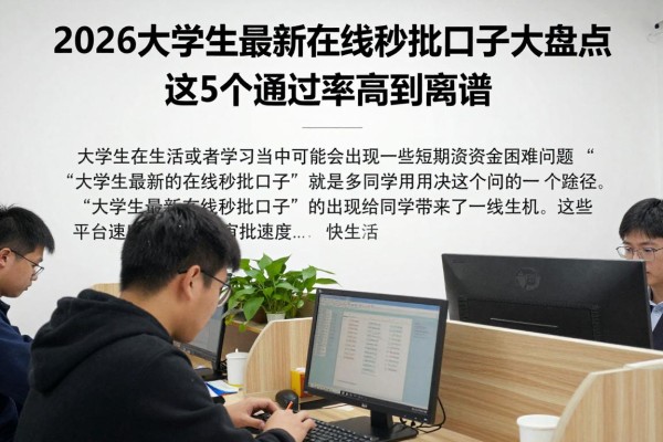 2026大学生最新在线秒批口子大盘点,这5个通过率高到离谱!