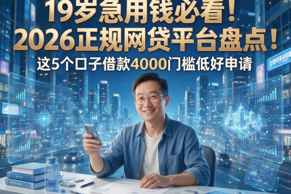 19岁急用钱必看！2026正规网贷平台盘点：这5个口子借款4000门槛低好申请