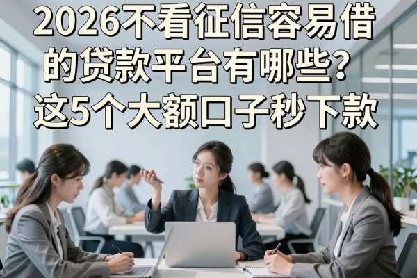 2026不看征信容易借的贷款平台有哪些?这5个大额口子秒下款!