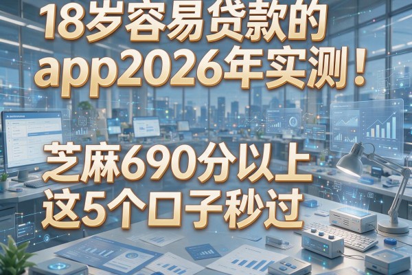 18岁容易贷款的app2026年实测！芝麻690分以上这5个口子秒过