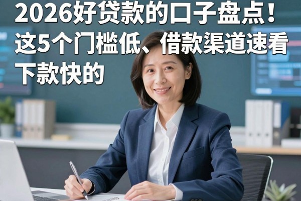2026好贷款的口子盘点!这5个门槛低、下款快的借款渠道速看