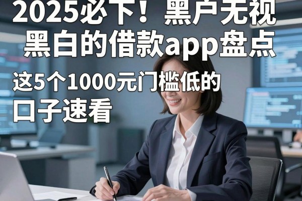 2025必下!黑户无视黑白的借款app盘点,这5个1000元门槛低的口子速看