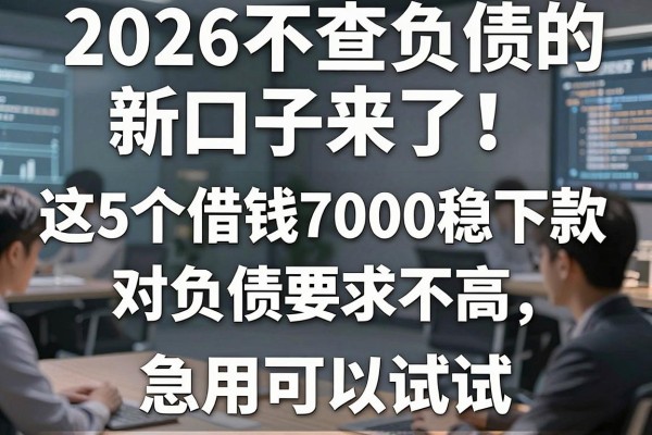 2026不查负债的新口子来了!这5个借钱7000稳下款、对负债要求不高,急用可以试试