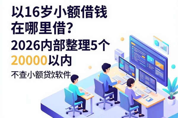 16岁小额借钱在哪里借?2026内部整理5个20000以内不查小额贷款软件