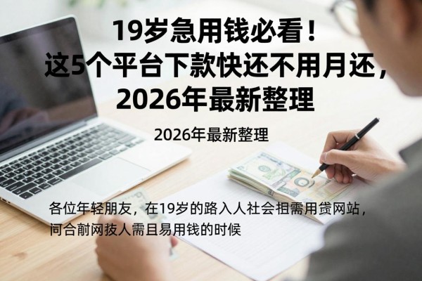 19岁急用钱必看!这5个平台下款快还不用按月还,2026年最新整理