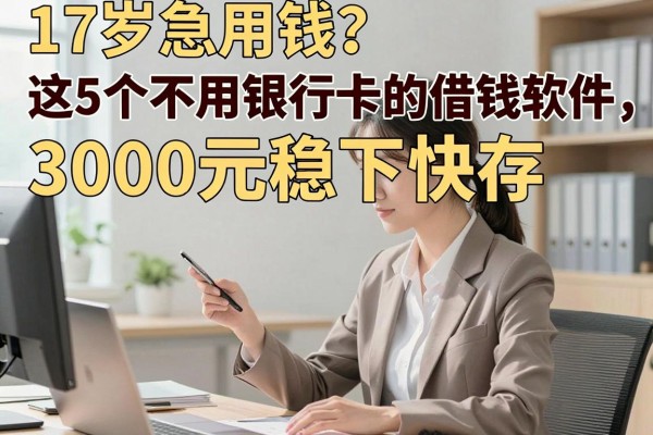 17岁急用钱？这5个不用银行卡的借钱软件，3000元稳下快存！