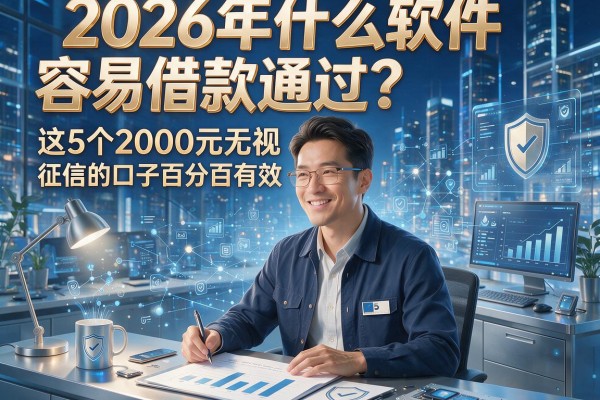 2026年什么软件容易借款通过？这5个2000元无视征信的口子百分百有效！