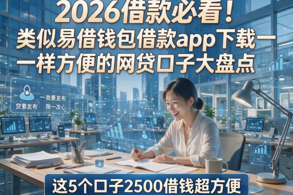 2026借款必看！类似易借钱包借款app下载一样方便的网贷口子大盘点，这5个口子2500借钱超方便
