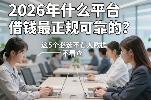2026年什么平台借钱最正规可靠的?这5个必选不看大数据不看查!