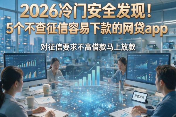 2026冷门安全发现！5个不查征信容易下款的网贷app，对征信要求不高借款马上放款