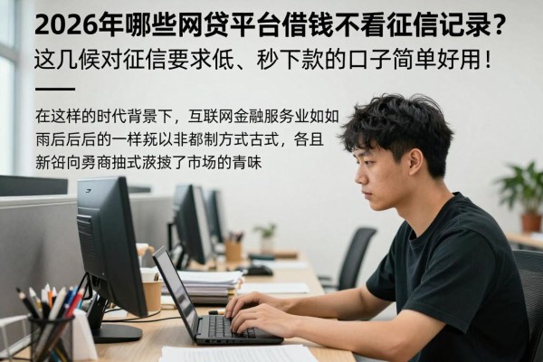 2026年哪些网贷平台借钱不看征信记录?这几家对征信要求低、秒下款的口子简单好用!