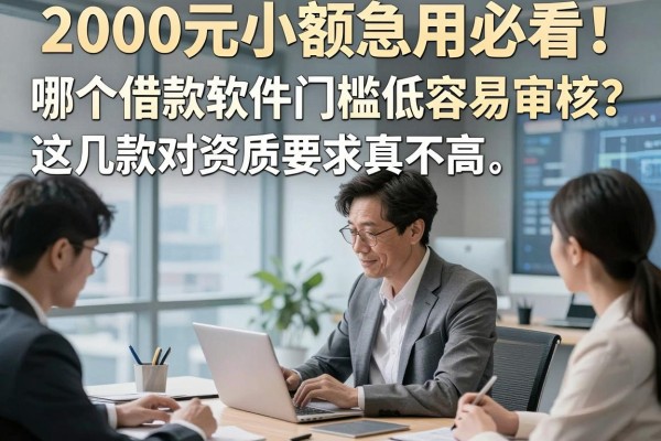 2000元小额急用必看！哪个借款软件门槛低容易审核？这几款对资质要求真不高
