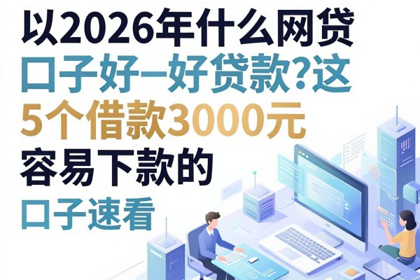 2026年什么网贷口子好贷款?这5个借款3000元容易下款的口子速看