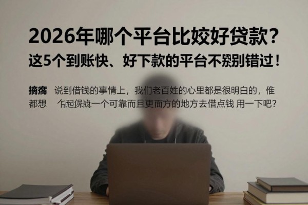 2026年哪个平台比较好贷款?这5个到账快、好下款的平台千万别错过!