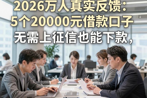 2026万人真实反馈：5个20000元借款口子，无需上征信也能下款！