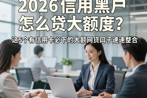 2026信用黑户怎么贷大额度?这5个有信用卡必下的大额网贷口子速速整合