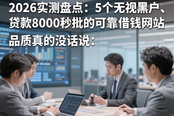 2026实测盘点：5个无视黑户、贷款8000秒批的可靠借钱网站，品质真的没话说！