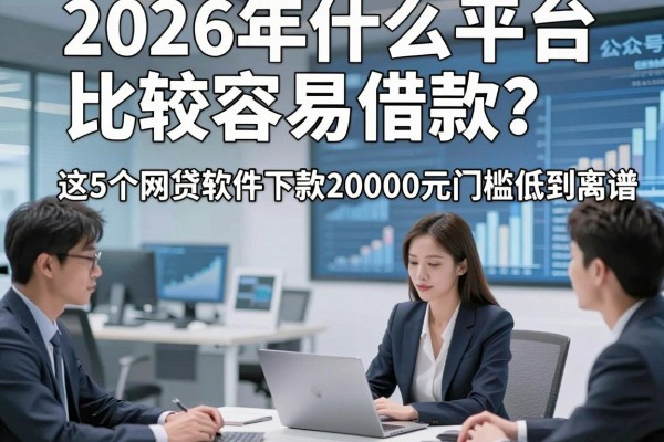 2026年什么平台比较容易借款?这5个网贷软件下款20000元门槛低到离谱