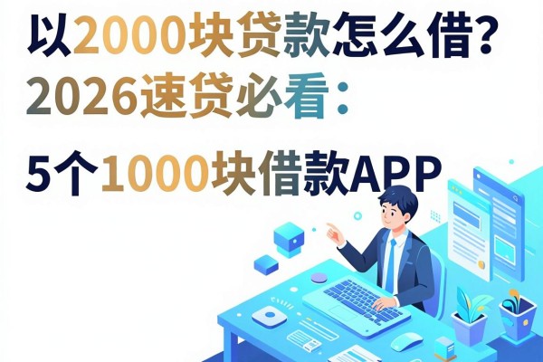 2000块的贷款怎么借?2026速贷必看:5个1000块借款APP权威实测