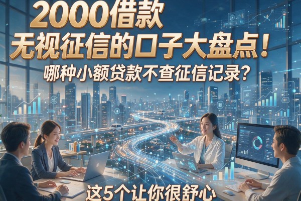 2000借款无视征信的口子大盘点！哪种小额贷款不查征信记录？这5个让你很舒心