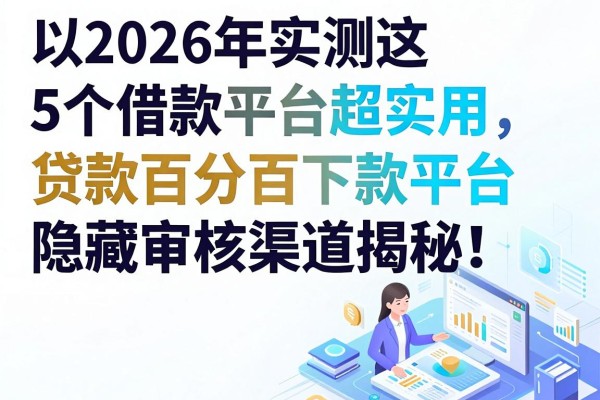 2026年实测这5个借款平台超实用，贷款百分百下款平台隐藏审核渠道揭秘！